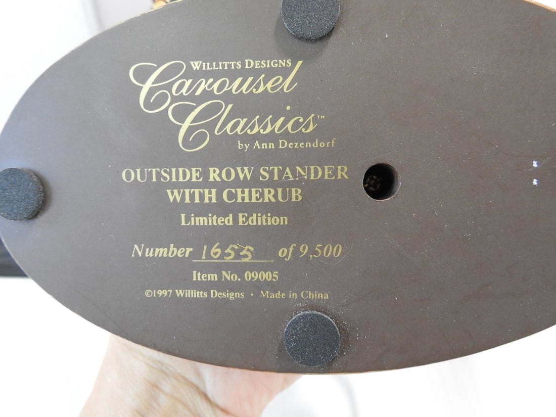 Willitts Carousel Classics Outside Row Stander with Cherub - 8