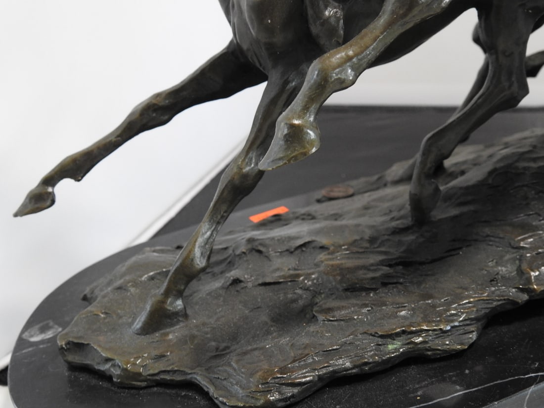 European Bronze Finery Wild Horses Bronze Sculpture - 7