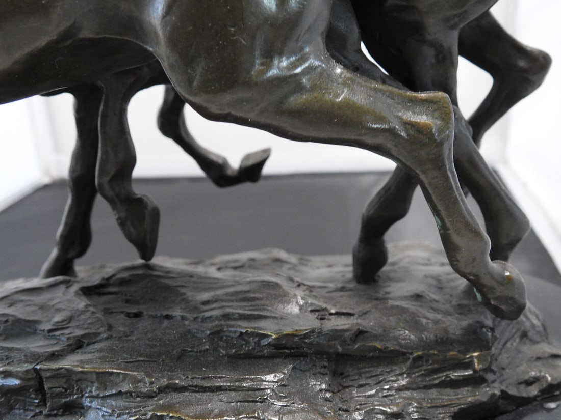 European Bronze Finery Wild Horses Bronze Sculpture - 8