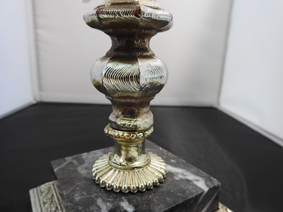 Four-Light Candelabra with Red Glass Votive Holders - 10