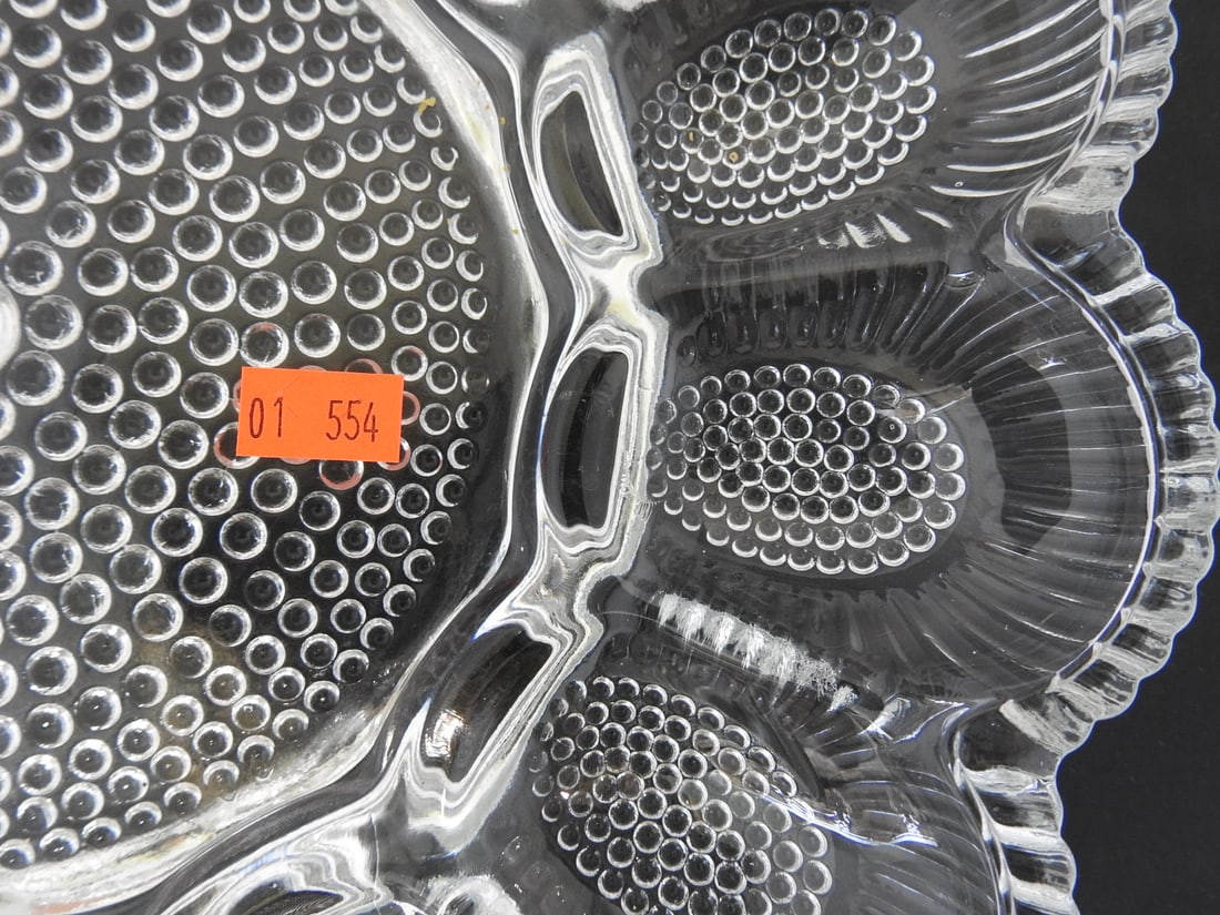 Pressed Glass Deviled Egg Tray - 2