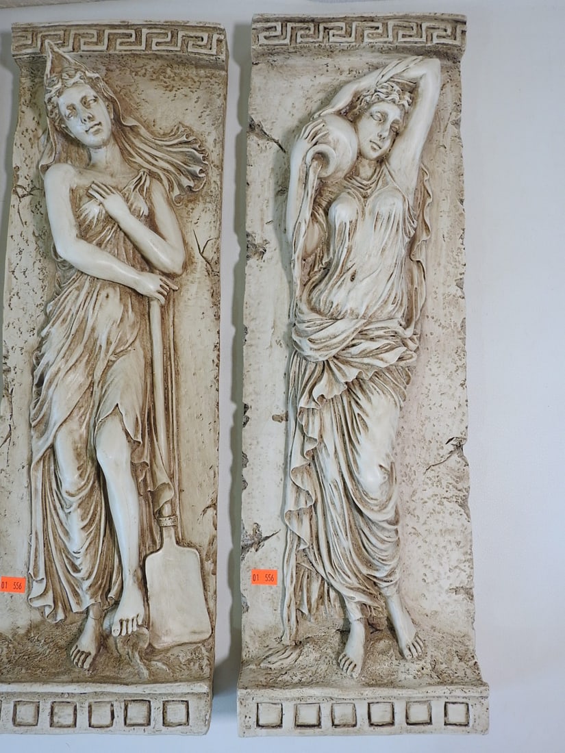 Design Toscano Water Maidens Wall Friezes Set of 3 - 3