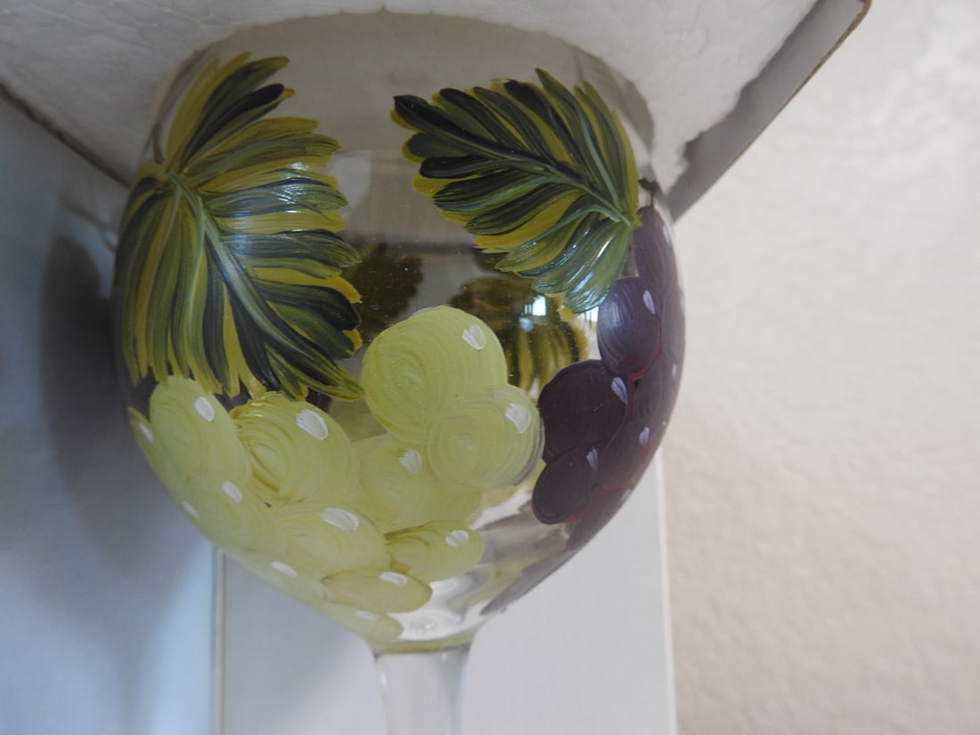 Lot of Three Boxed Fairfield Hand-Painted Wine Glass Sets - 3