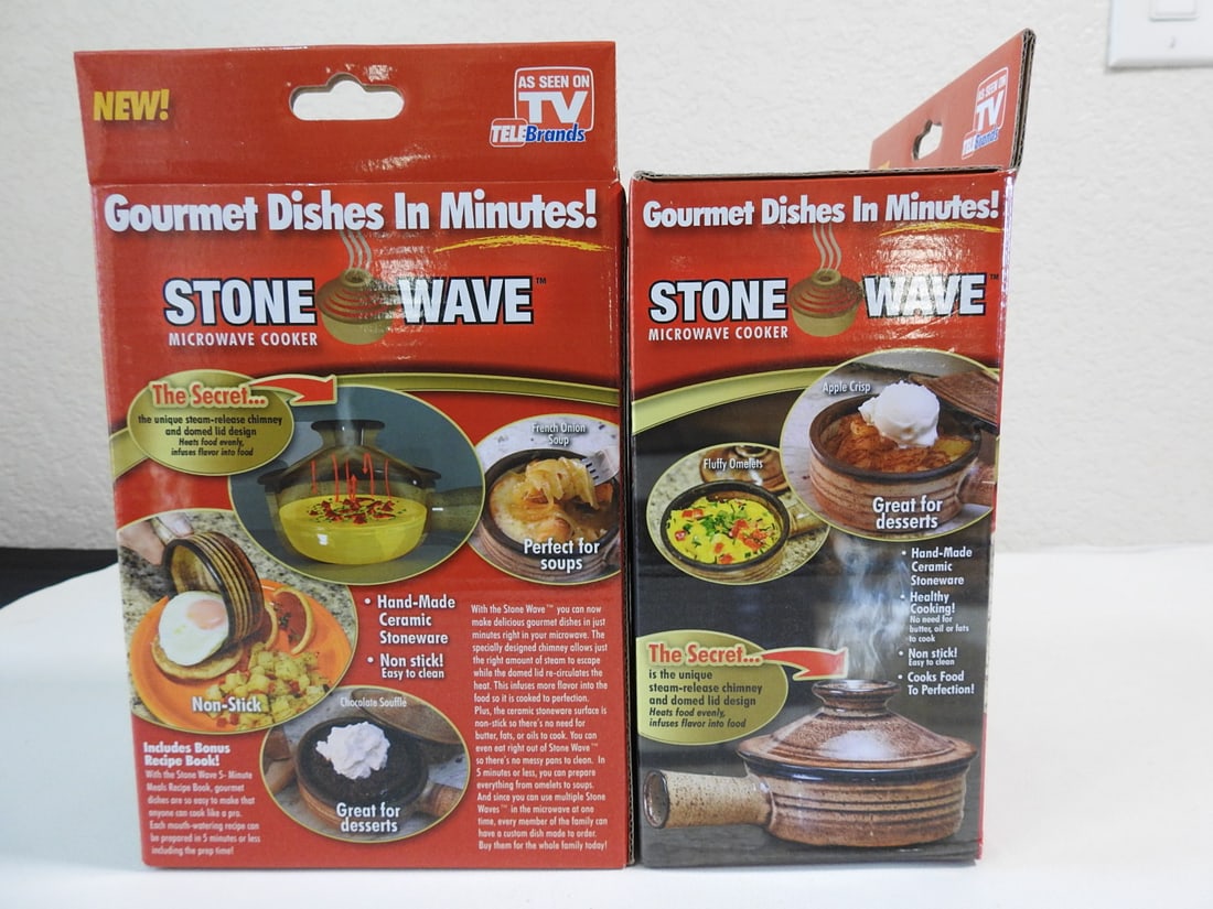 Lot of Two Stone Wave Microwave Cooker Sets - 2