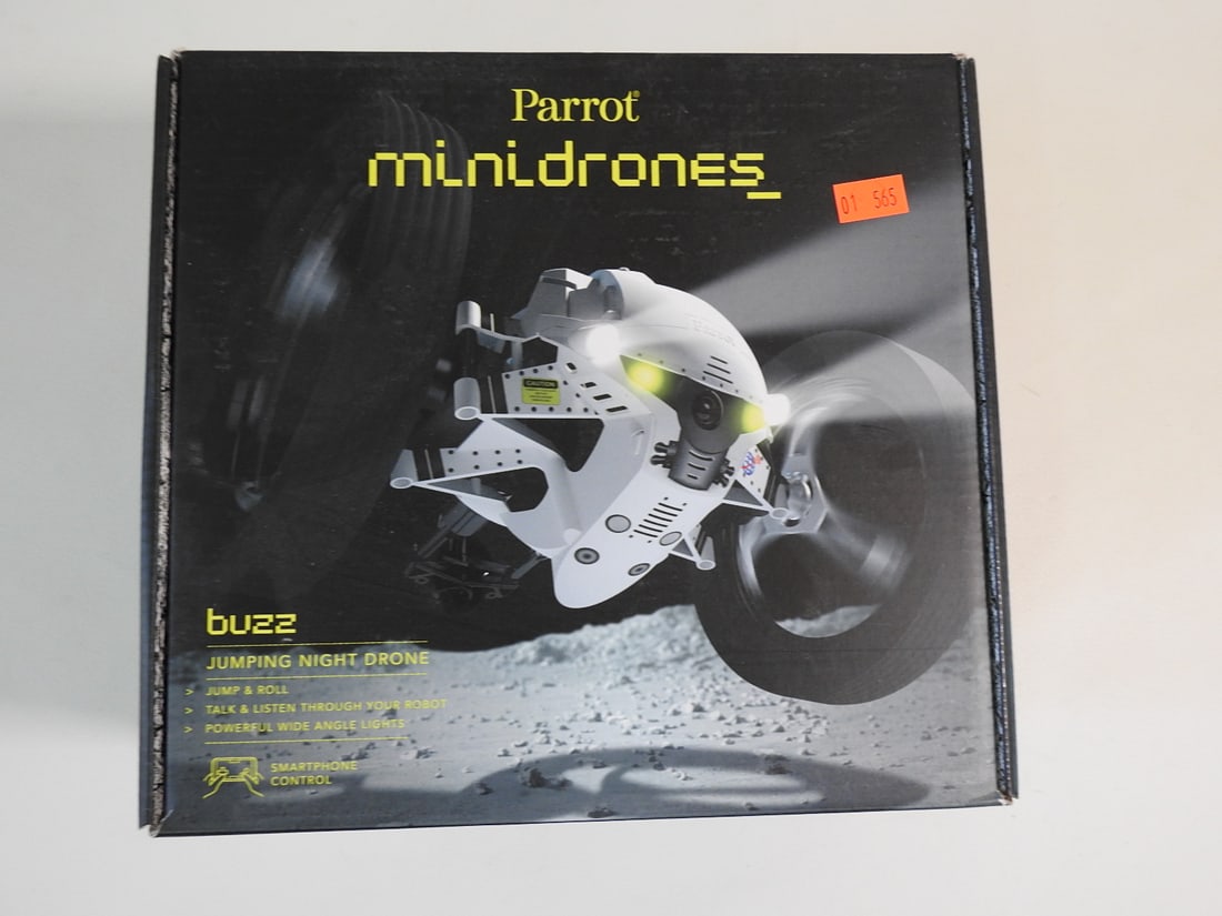 Parrot Minidrones Buzz Drone: Parrot Minidrones Buzz drone, new in box. Approx. 9 x 9.5 x 6 in.
