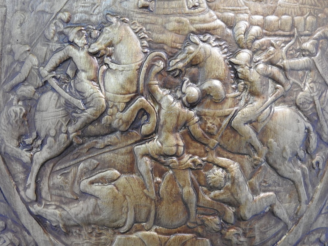 Design Toscano Faux Bronze Roman Parade Shield Wall Plaque - 3