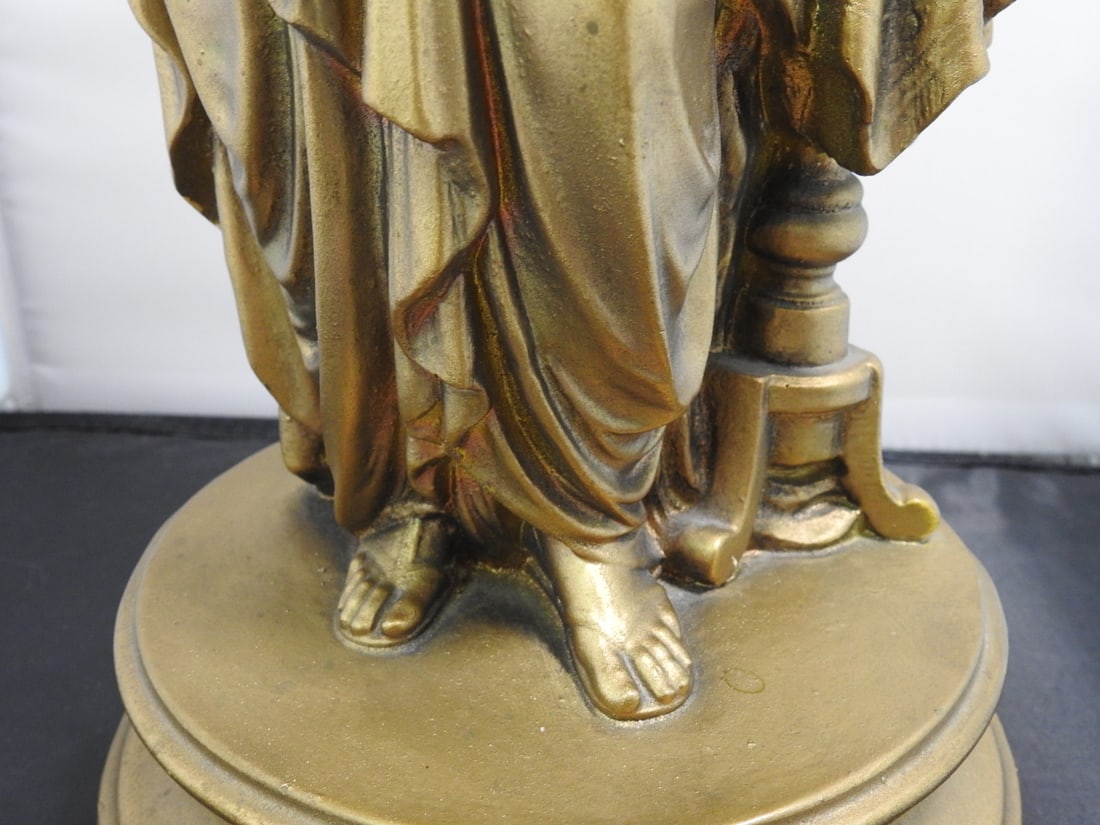 Esco Products Clio Muse of History Faux Bronze Statue - 5