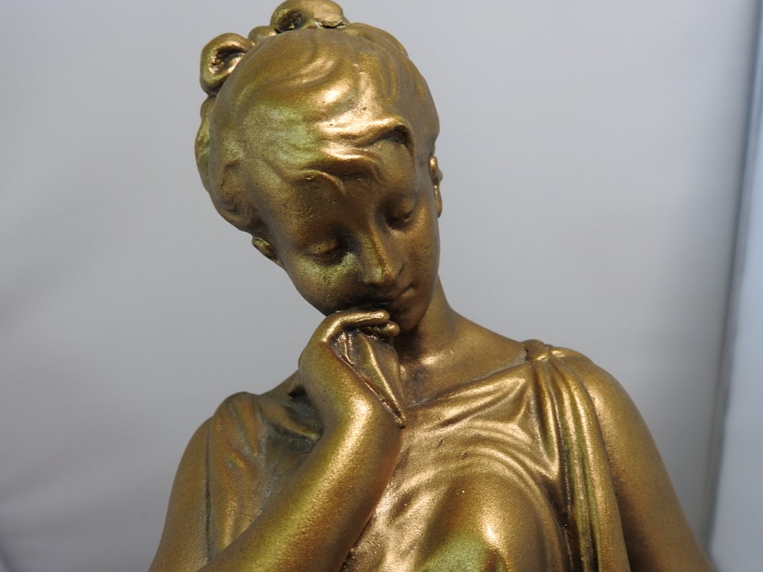 Esco Products Clio Muse of History Faux Bronze Statue - 6