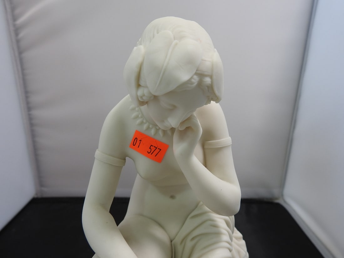 Copeland River Allegory / Ondine Bisque Porcelain Figure - 2