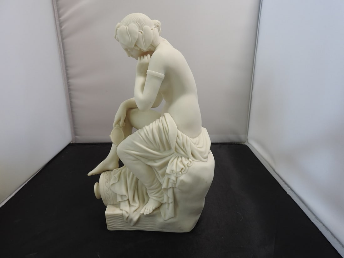 Copeland River Allegory / Ondine Bisque Porcelain Figure - 3