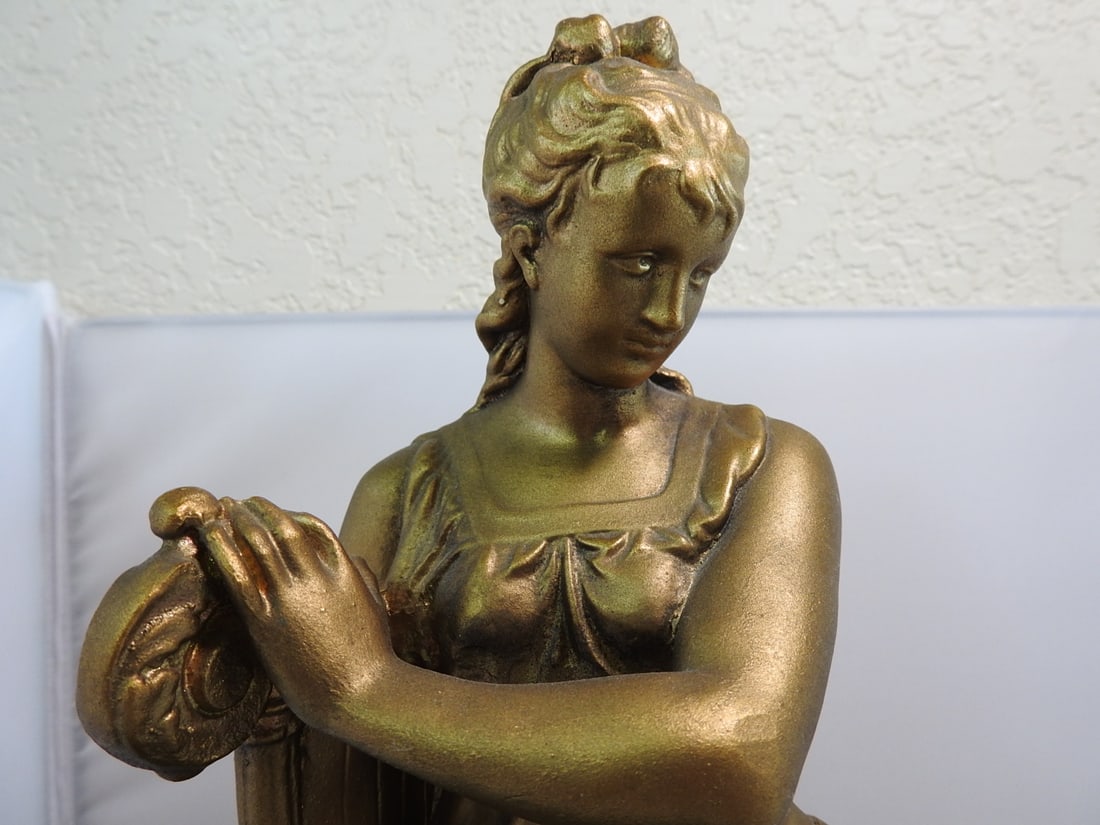 Esco Products Music and Poetry Faux Bronze Statue - 2