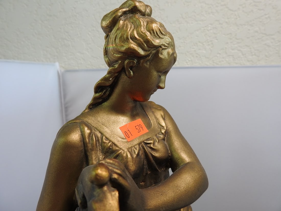 Esco Products Music and Poetry Faux Bronze Statue - 3
