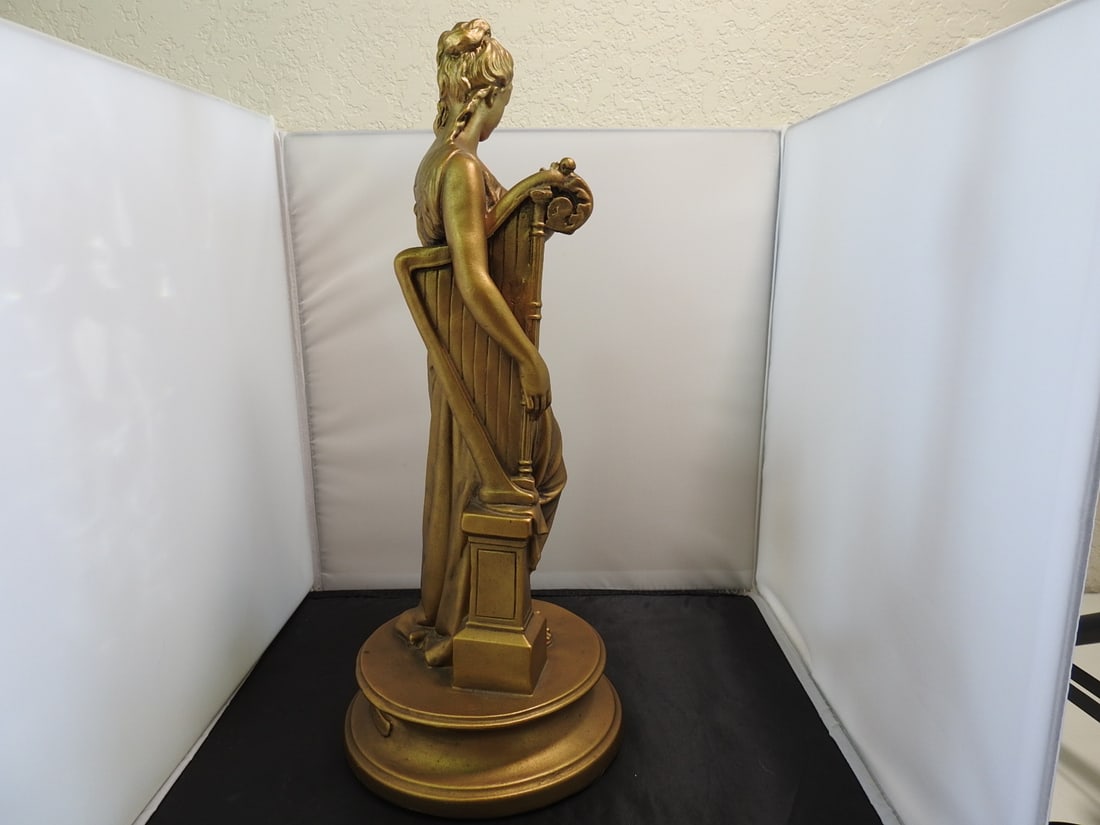 Esco Products Music and Poetry Faux Bronze Statue - 4