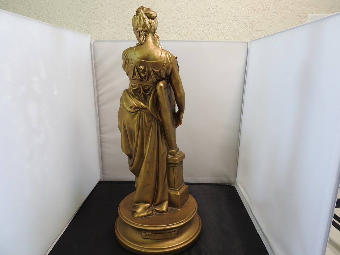Esco Products Music and Poetry Faux Bronze Statue - 5