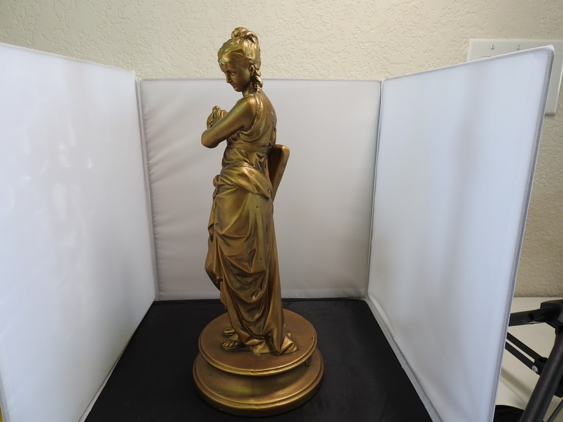 Esco Products Music and Poetry Faux Bronze Statue - 7