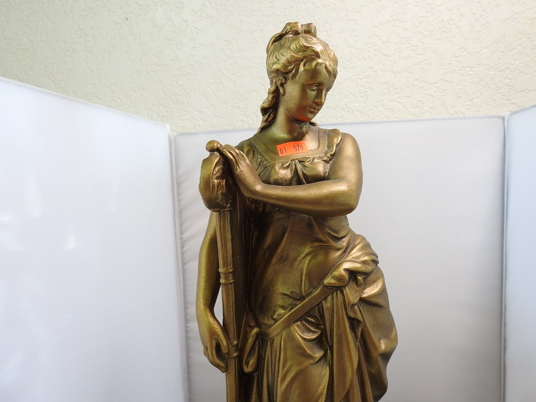 Esco Products Music and Poetry Faux Bronze Statue - 8