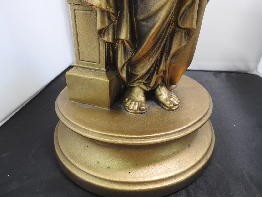 Esco Products Music and Poetry Faux Bronze Statue - 9