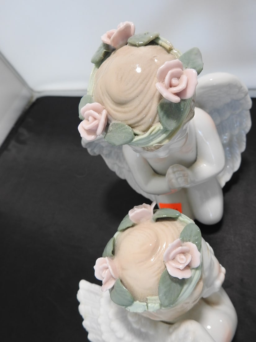 Set of Cottagecore Porcelain Cherub Figurines - 5