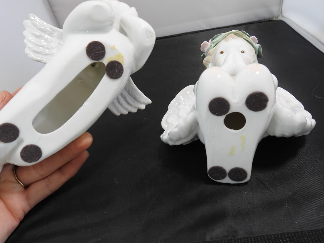 Set of Cottagecore Porcelain Cherub Figurines - 7