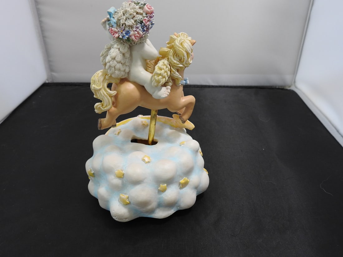 Carousel in the Clouds Musical Figurine - 3