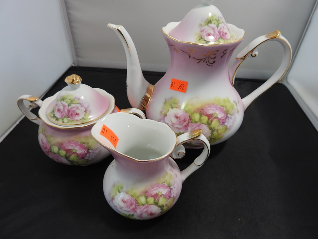 Victoria's Garden Cottagecore Victorian Porcelain Tea Set - 7