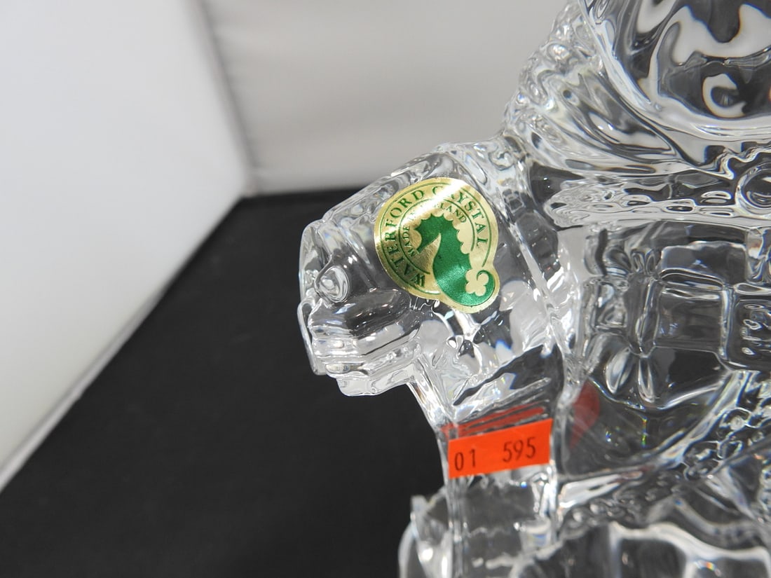 Waterford Crystal Santa with Globe Figurine - 3