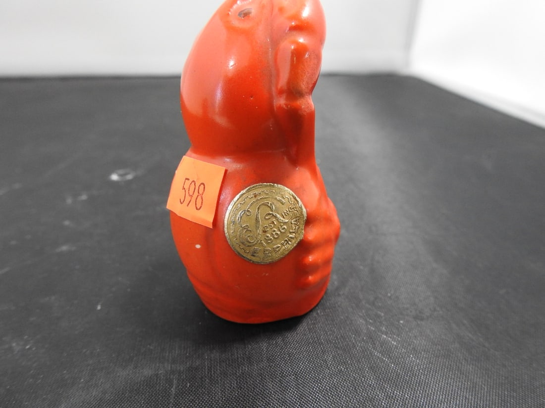 Vintage Czechoslovakian Ceramic Lobster Salt and Pepper Shakers - 2