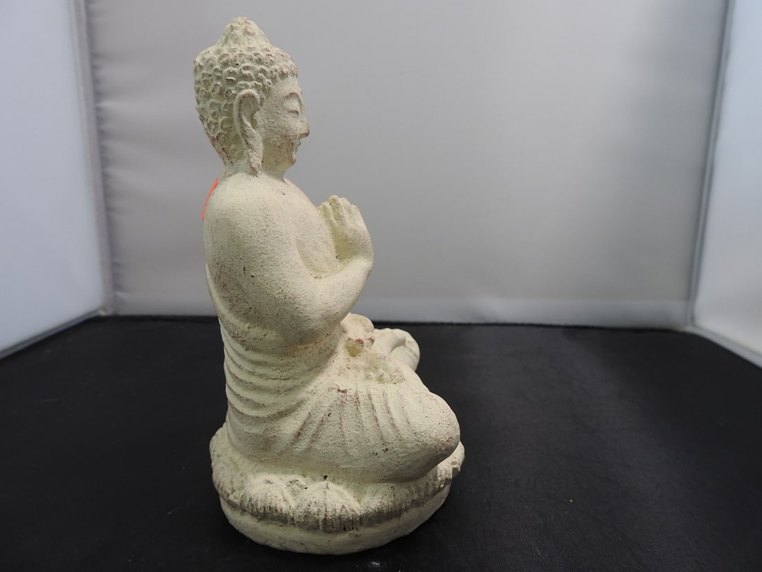 Faux Stone Buddha Resin Figure - 3