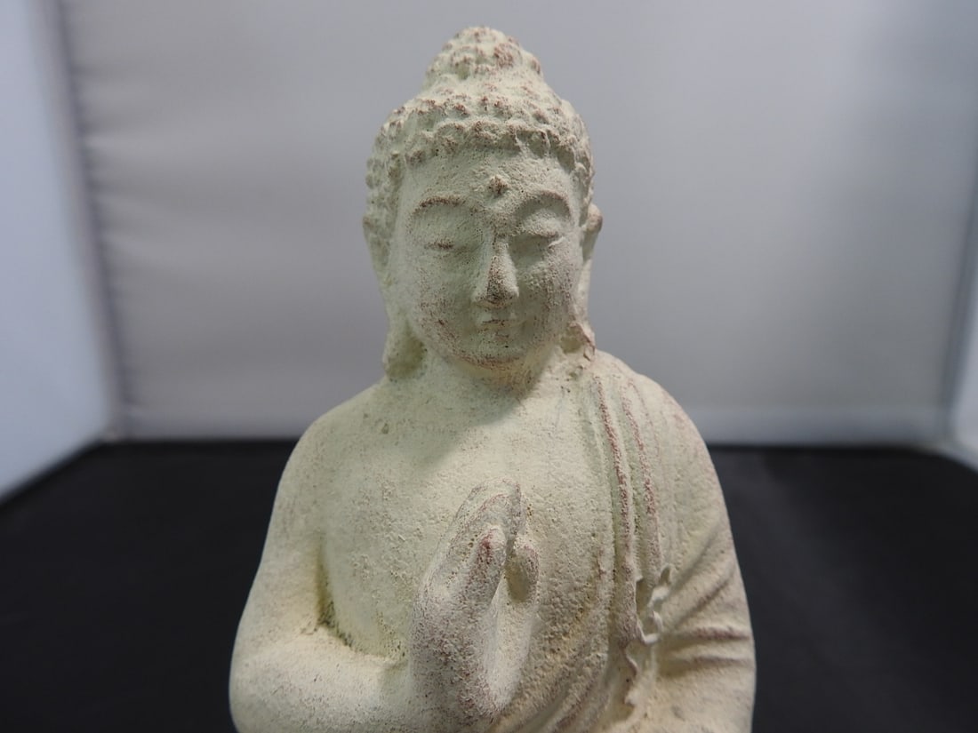 Faux Stone Buddha Resin Figure - 5