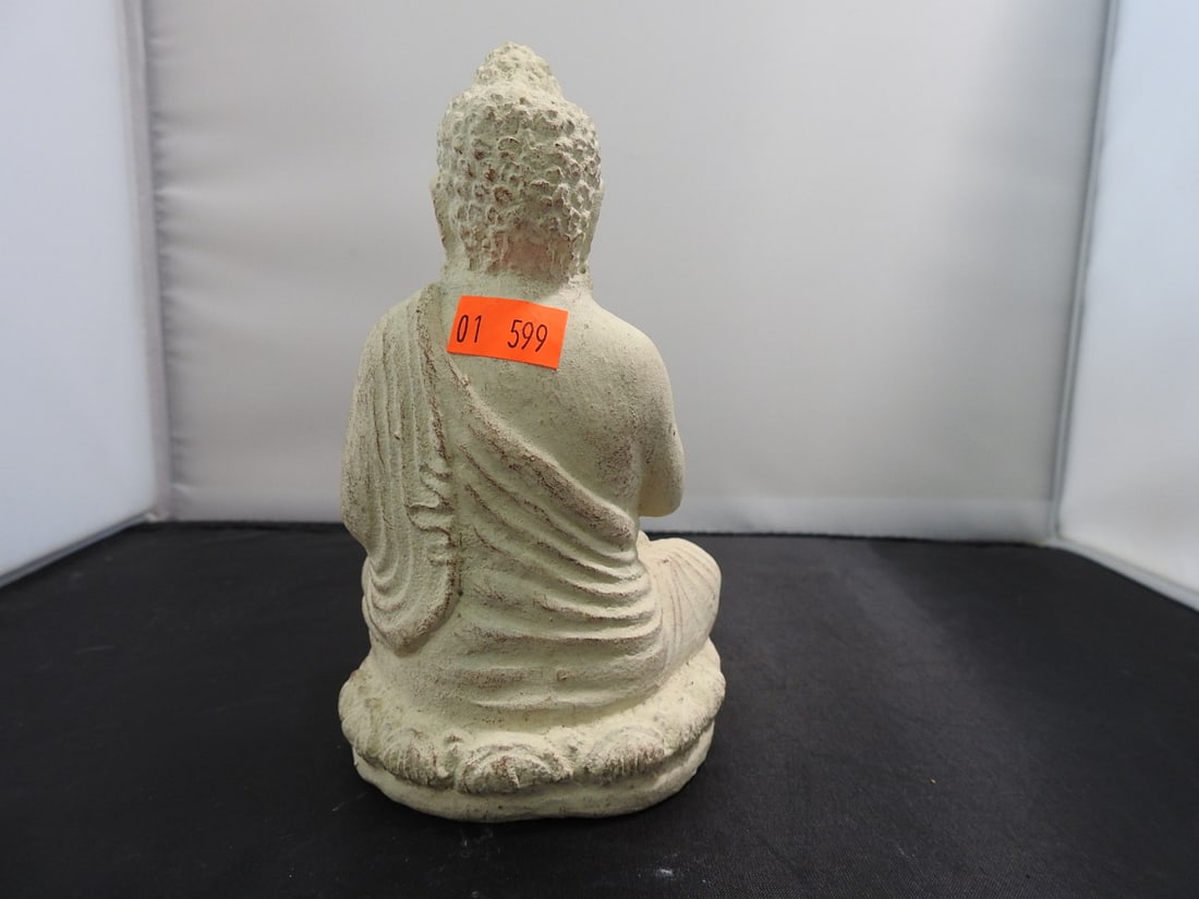Faux Stone Buddha Resin Figure - 2