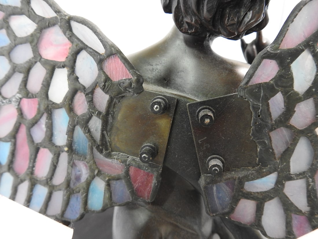Art Nouveau Style Figural Cherub Table Lamp - 6