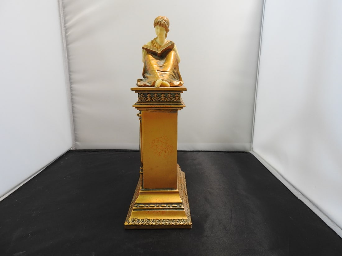 Taranus Reading Lady Mantel Clock - 4