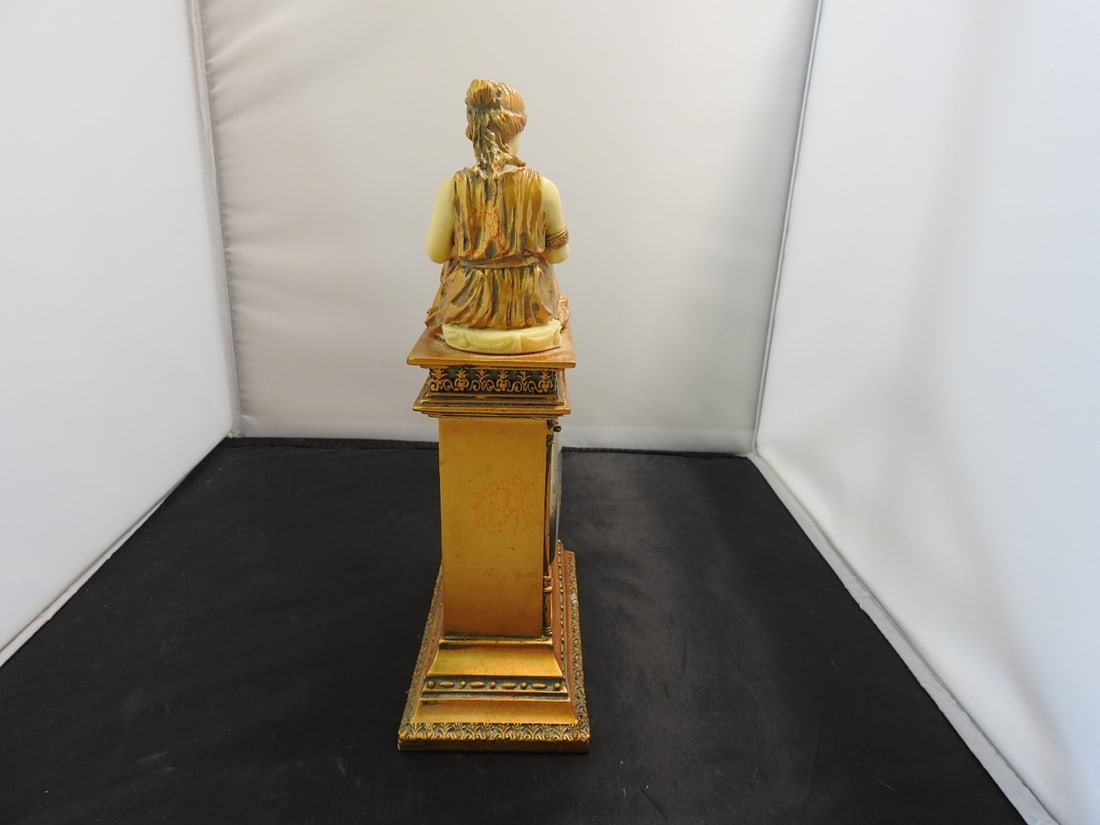 Taranus Reading Lady Mantel Clock - 5
