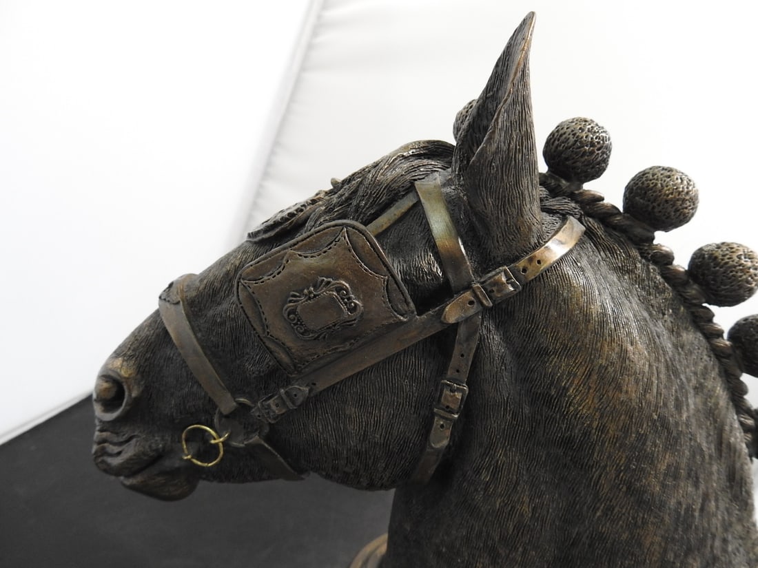 Faux Bronze Horse Head Bust - 4