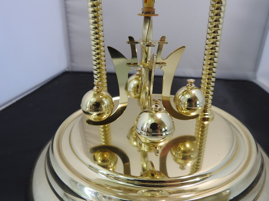 Brass Anniversary Style Mantel Clock with Dome - 3