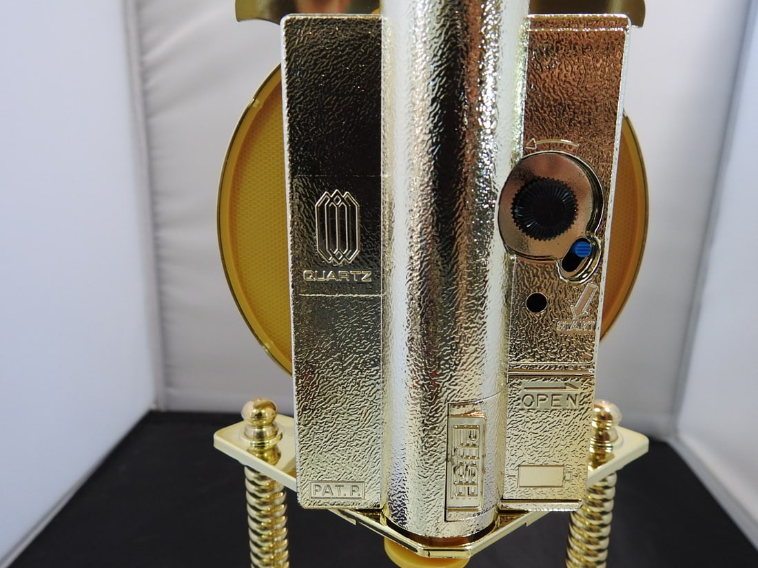 Brass Anniversary Style Mantel Clock with Dome - 4