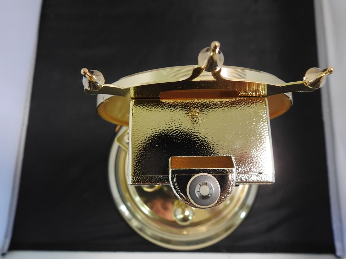 Brass Anniversary Style Mantel Clock with Dome - 5