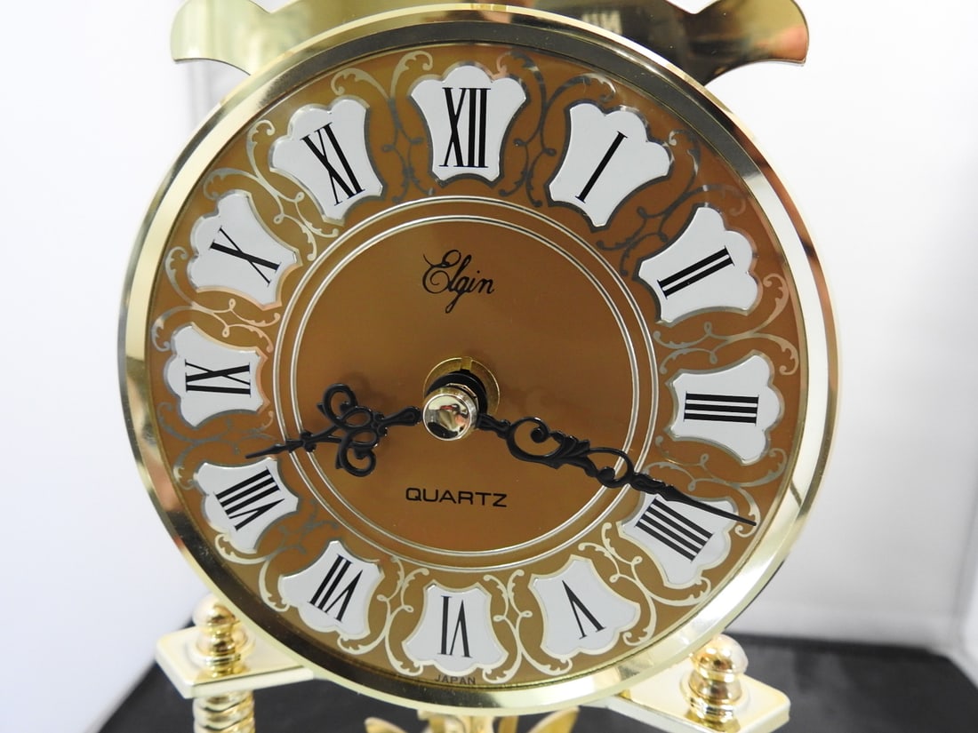 Brass Anniversary Style Mantel Clock with Dome - 6