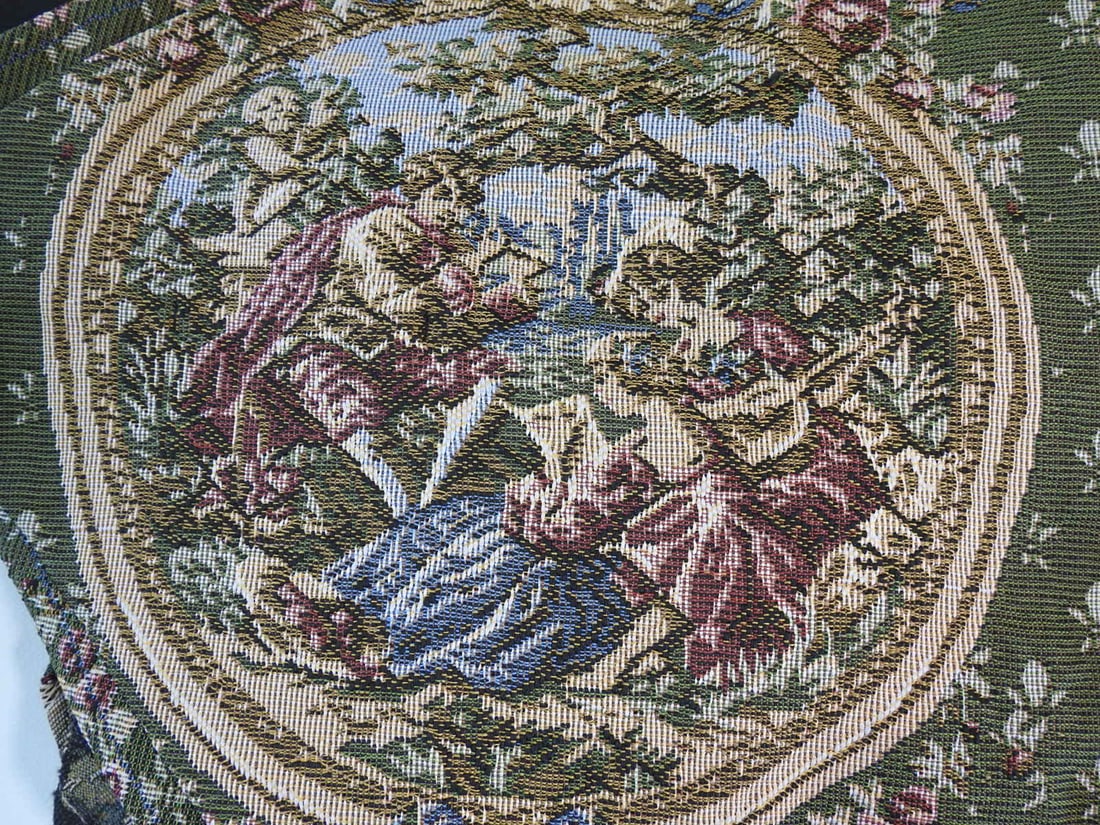 Collection of Upholstery Fabric Table Runners, 6 Pieces - 2