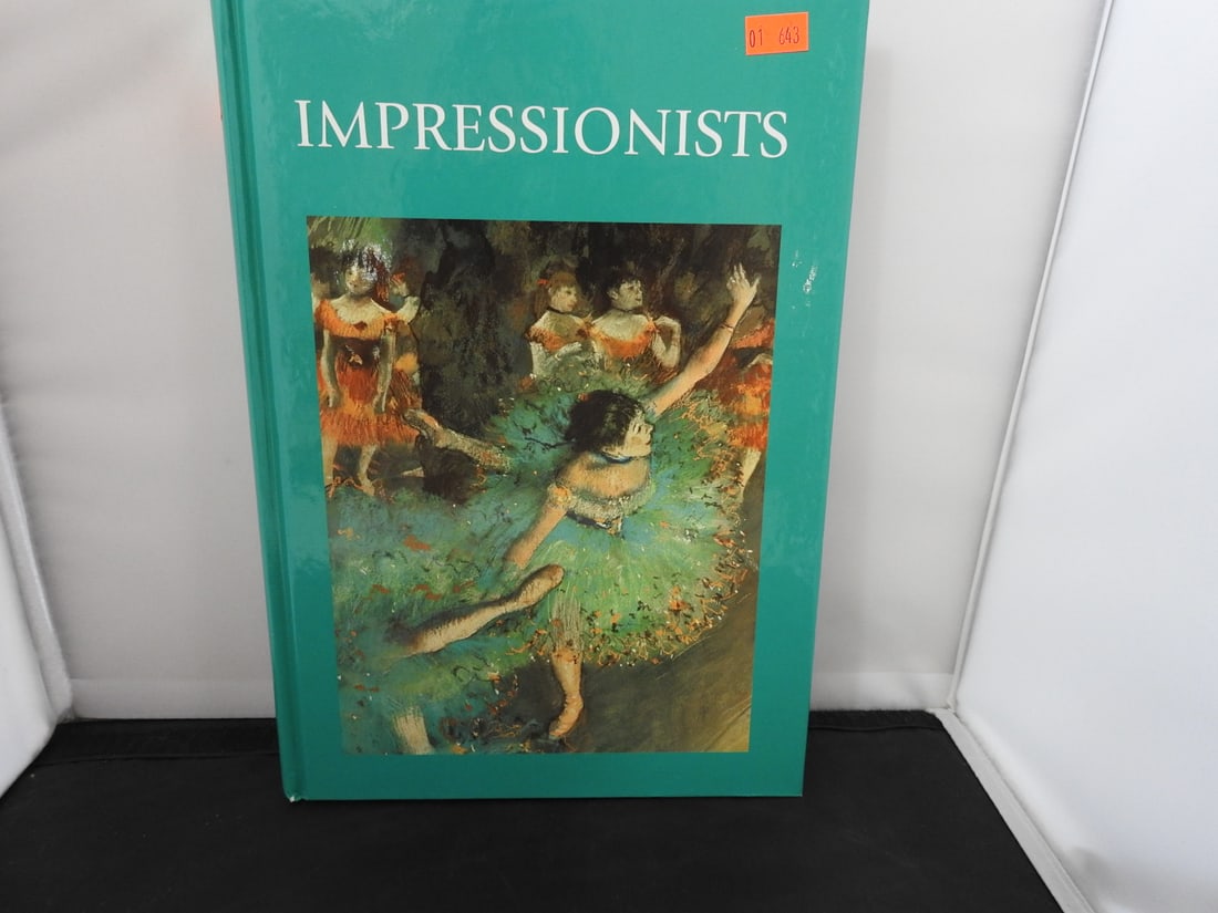 Impressionists Art Book by Antonia Cunningham: Impressionists art book by Antonia Cunningham, illustrated volume featuring Impressionist artists and artwork. Approx. 1 x 11.5 x 8.25 in.