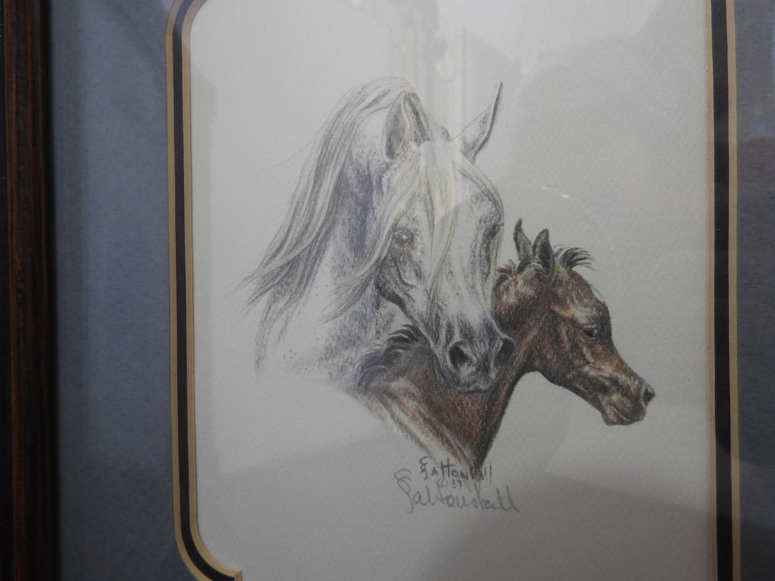 Set of 2 Sandy Saltonstall Framed Horse Limited Edition Prints - 3