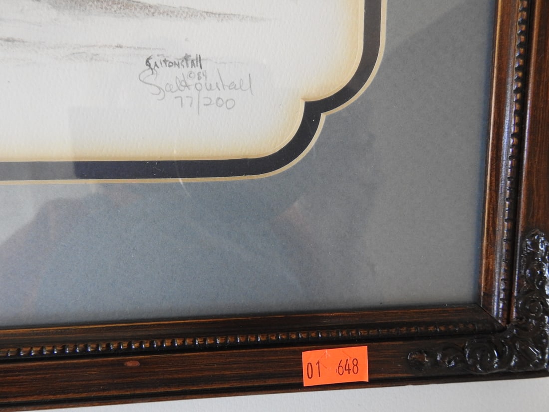 Set of 2 Sandy Saltonstall Framed Horse Limited Edition Prints - 3