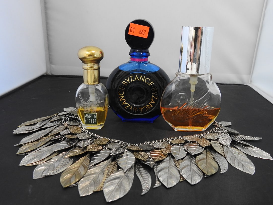 Lot of Perfume Bottles and Necklaces - 2