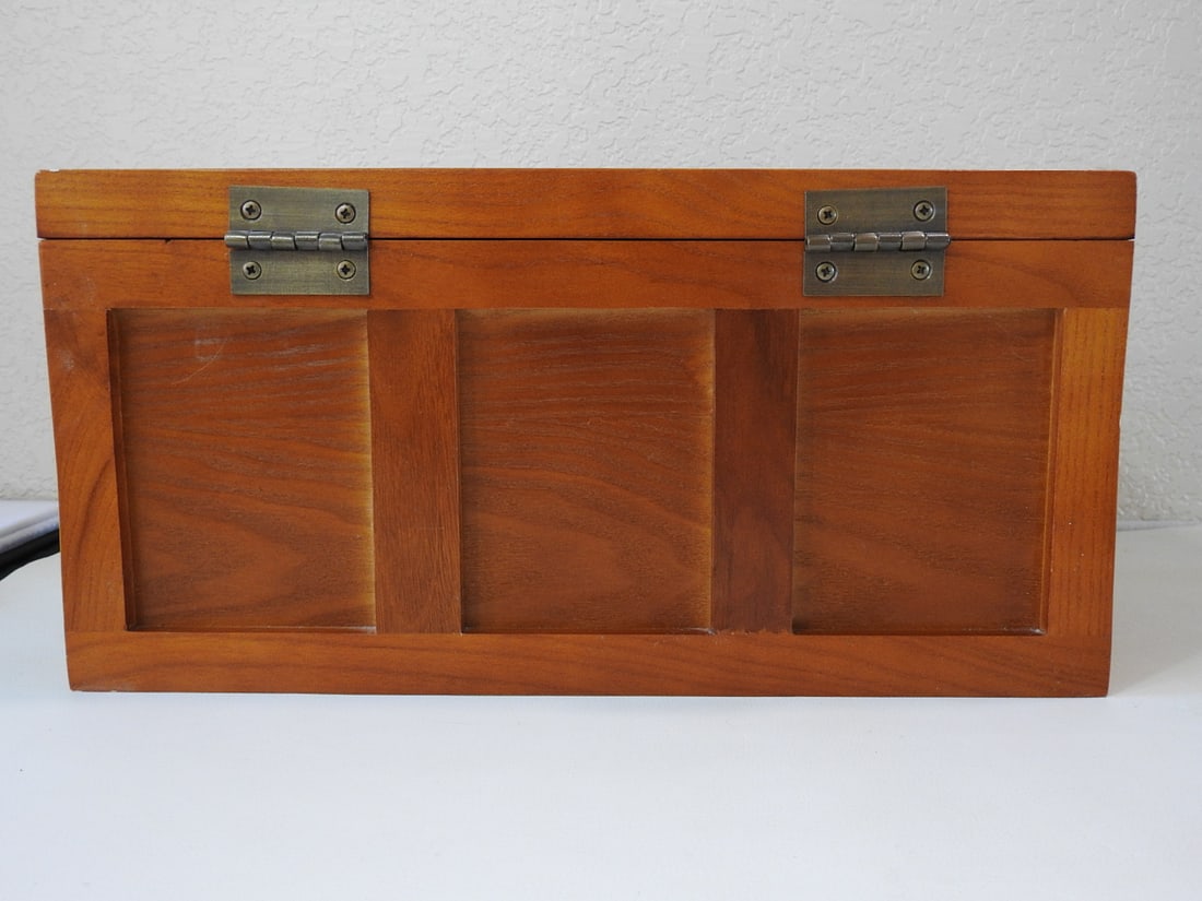 Wooden Storage Box with Metal Latches - 4