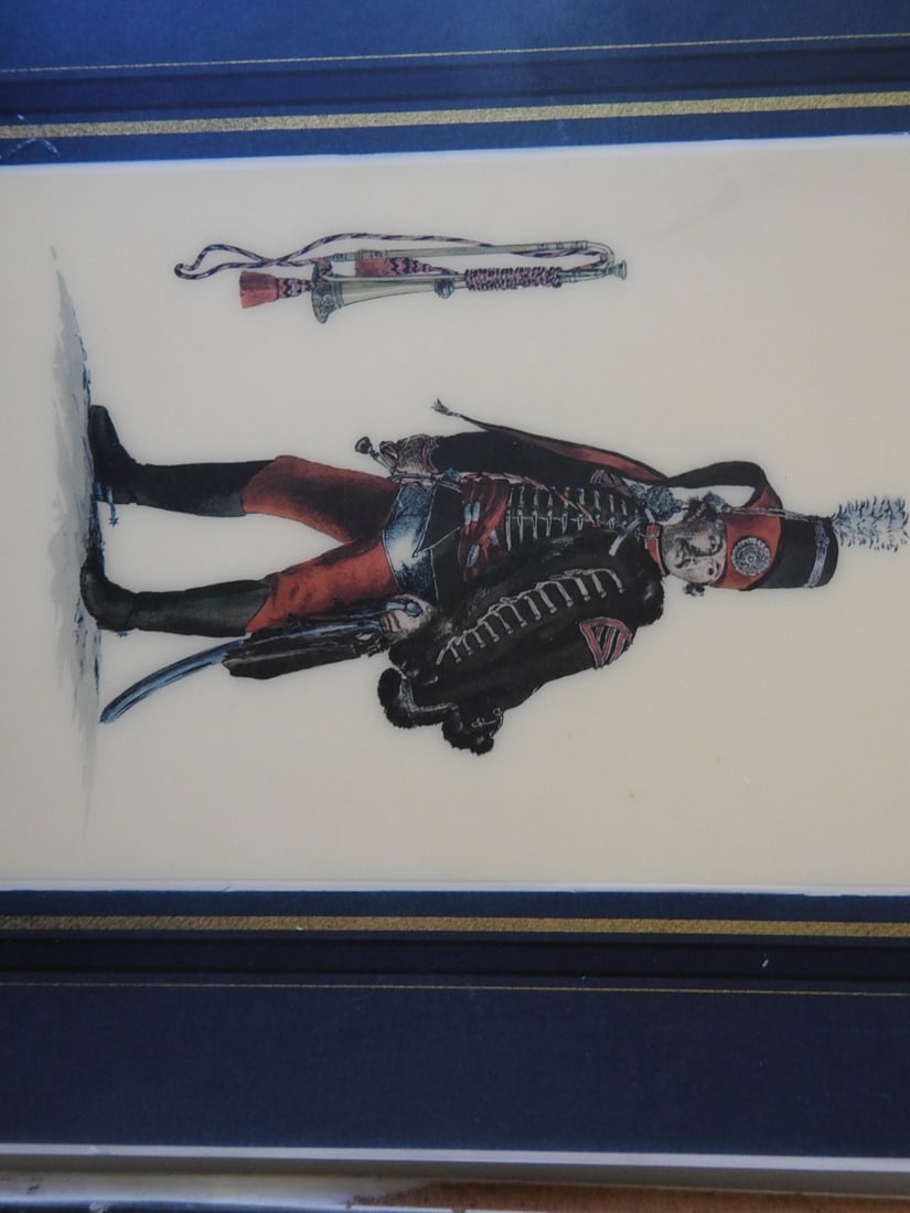 Set of Four Framed Plaque Prints - 5