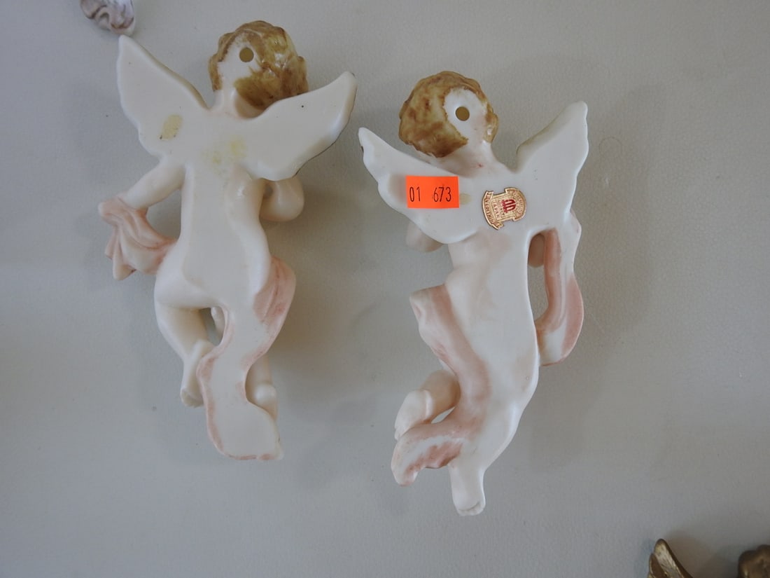 Set of Seven Vintage Porcelain Cherub Figures - 8
