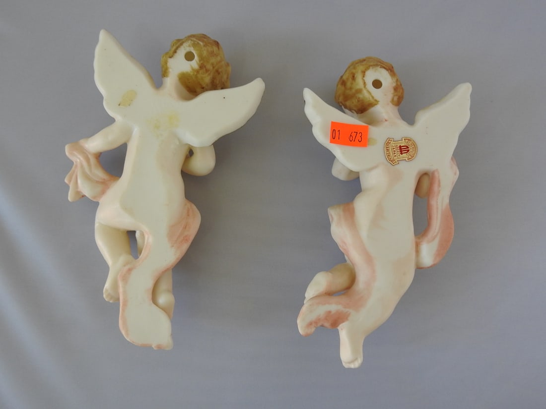 Set of Seven Vintage Porcelain Cherub Figures - 9
