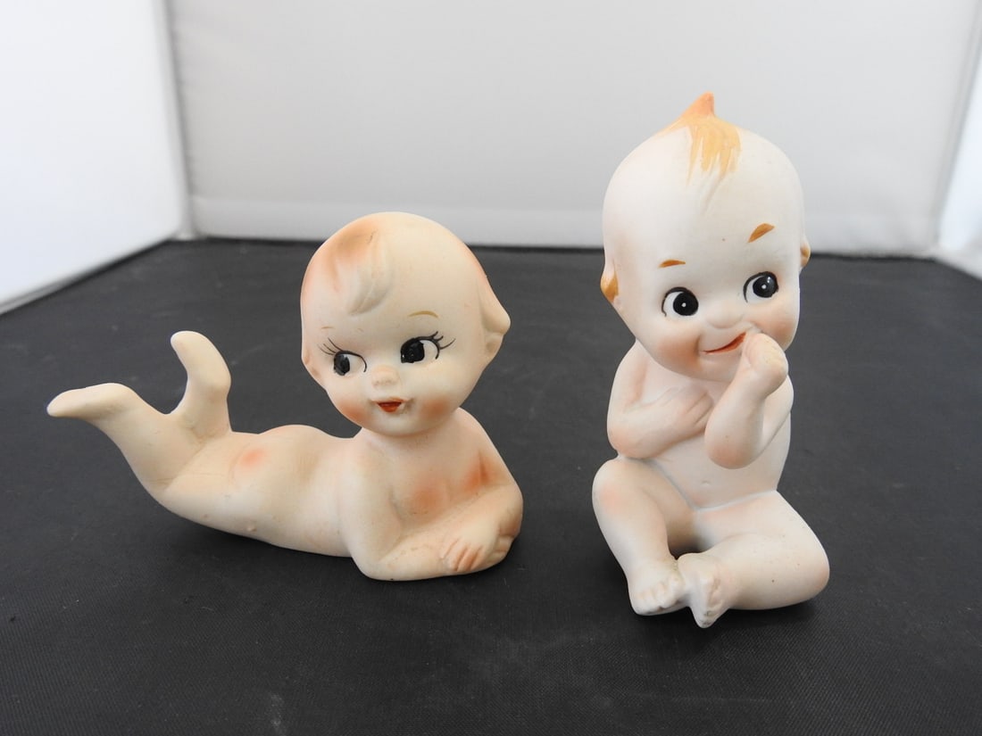 Lefton China Kewpie Piano Baby Figures Set of 3 - 2