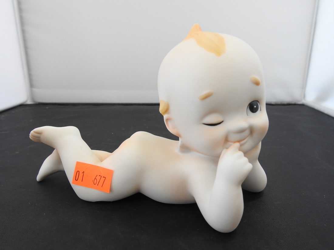 Lefton China Kewpie Piano Baby Figures Set of 3 - 5