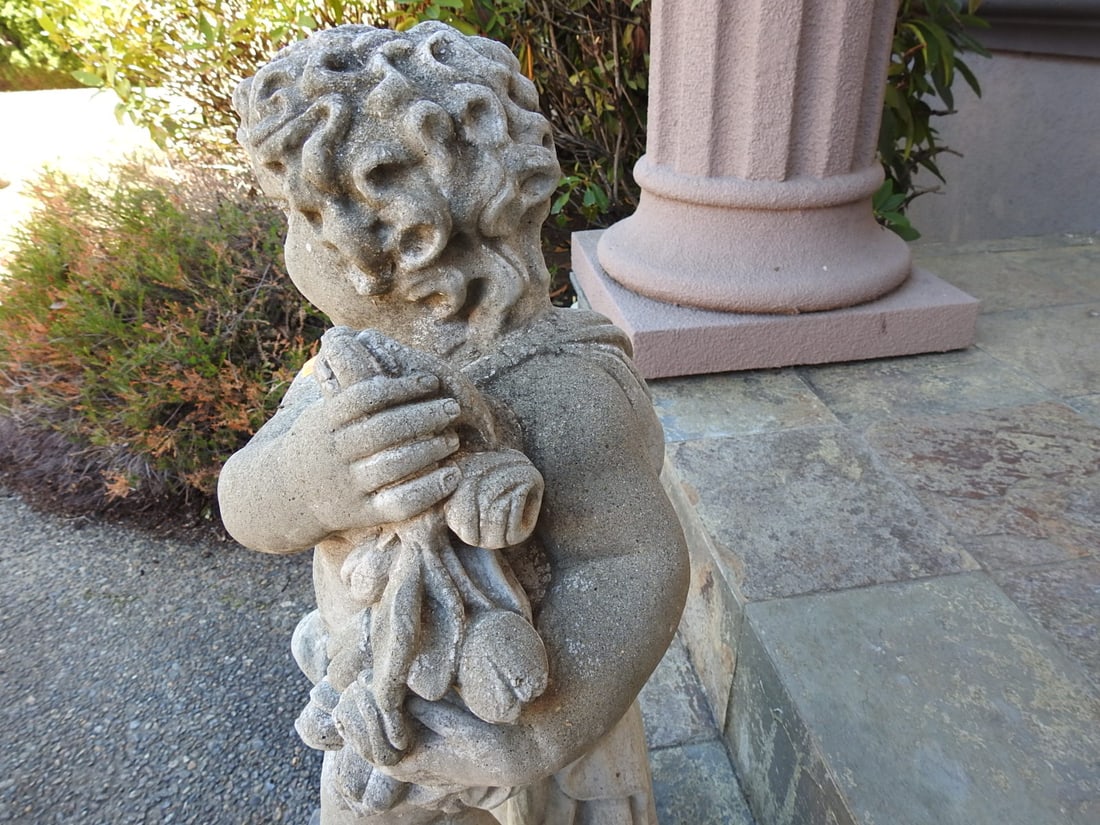 Classical Baroque Style Garden Putto Statue - 4